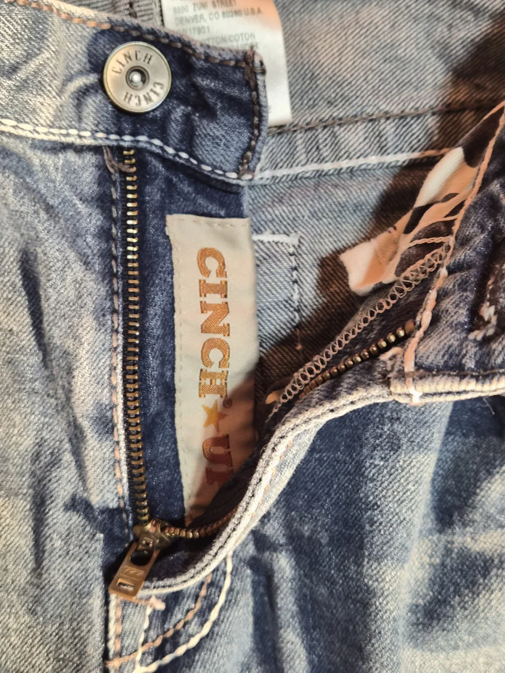 Cinch Men's Faded Blue Bootcut Jeans